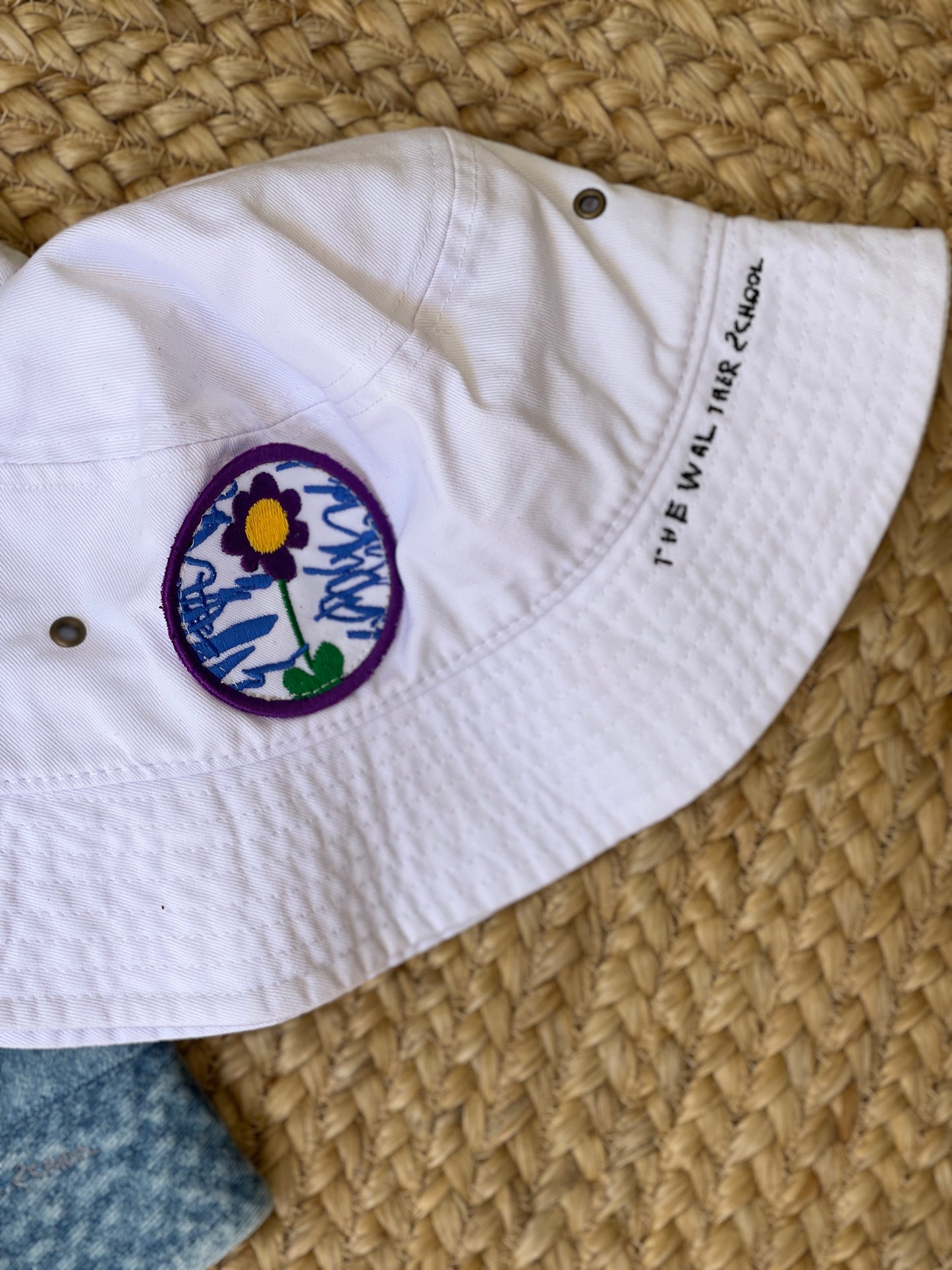 Bucket Hat with 'The Walther School' Embroidery + Patch