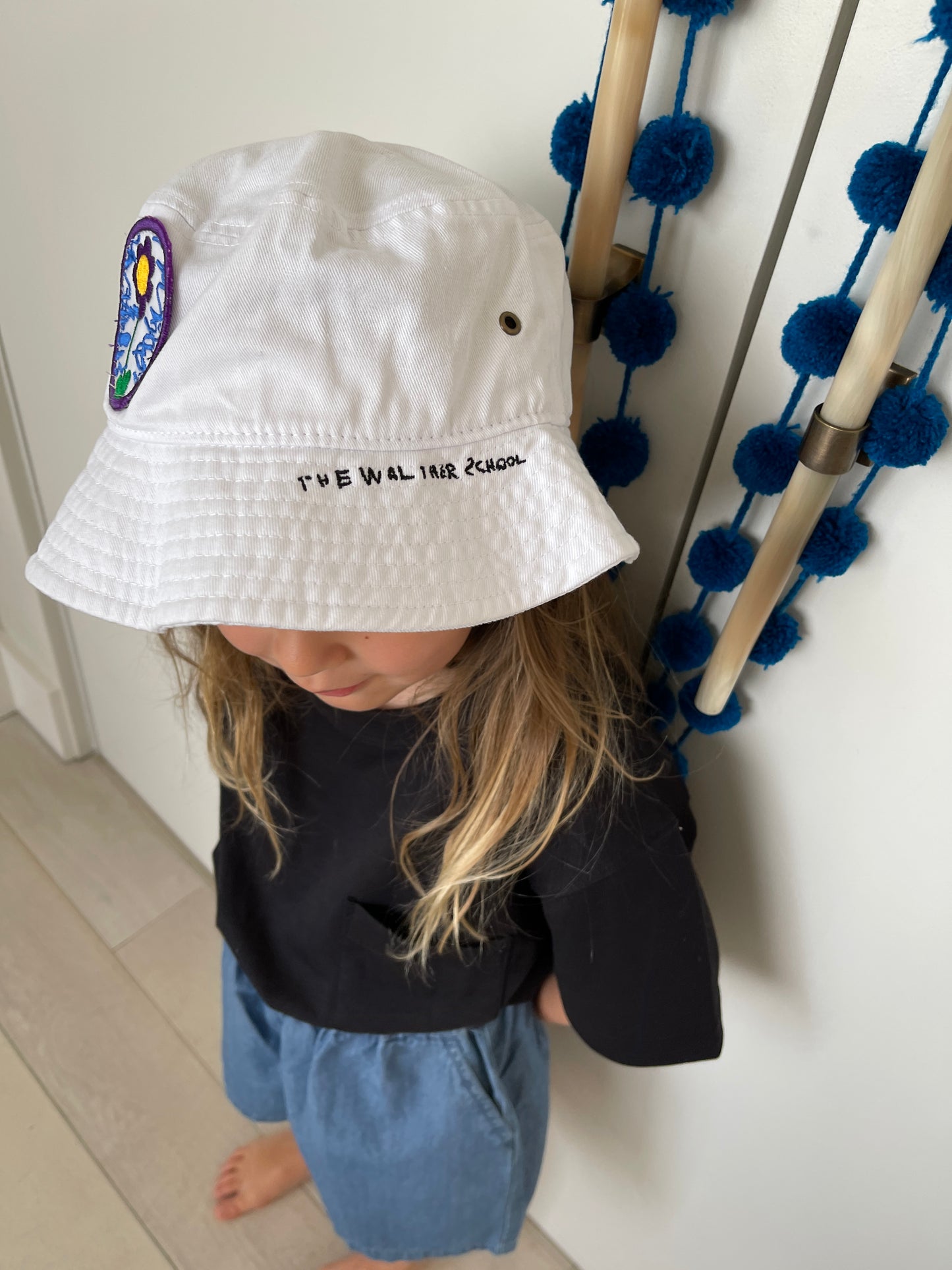 Bucket Hat with 'The Walther School' Embroidery + Patch