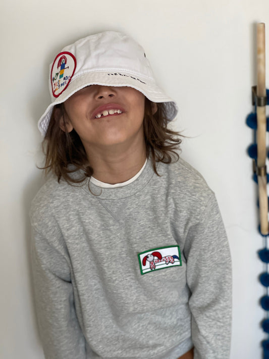 Alumni / Kids Crewneck Sweatshirt w 'Dog' Patch