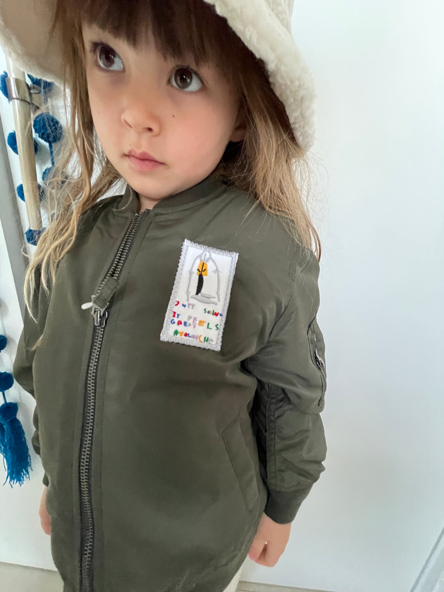 Kids Bomber Jacket w Assorted Walther Patch