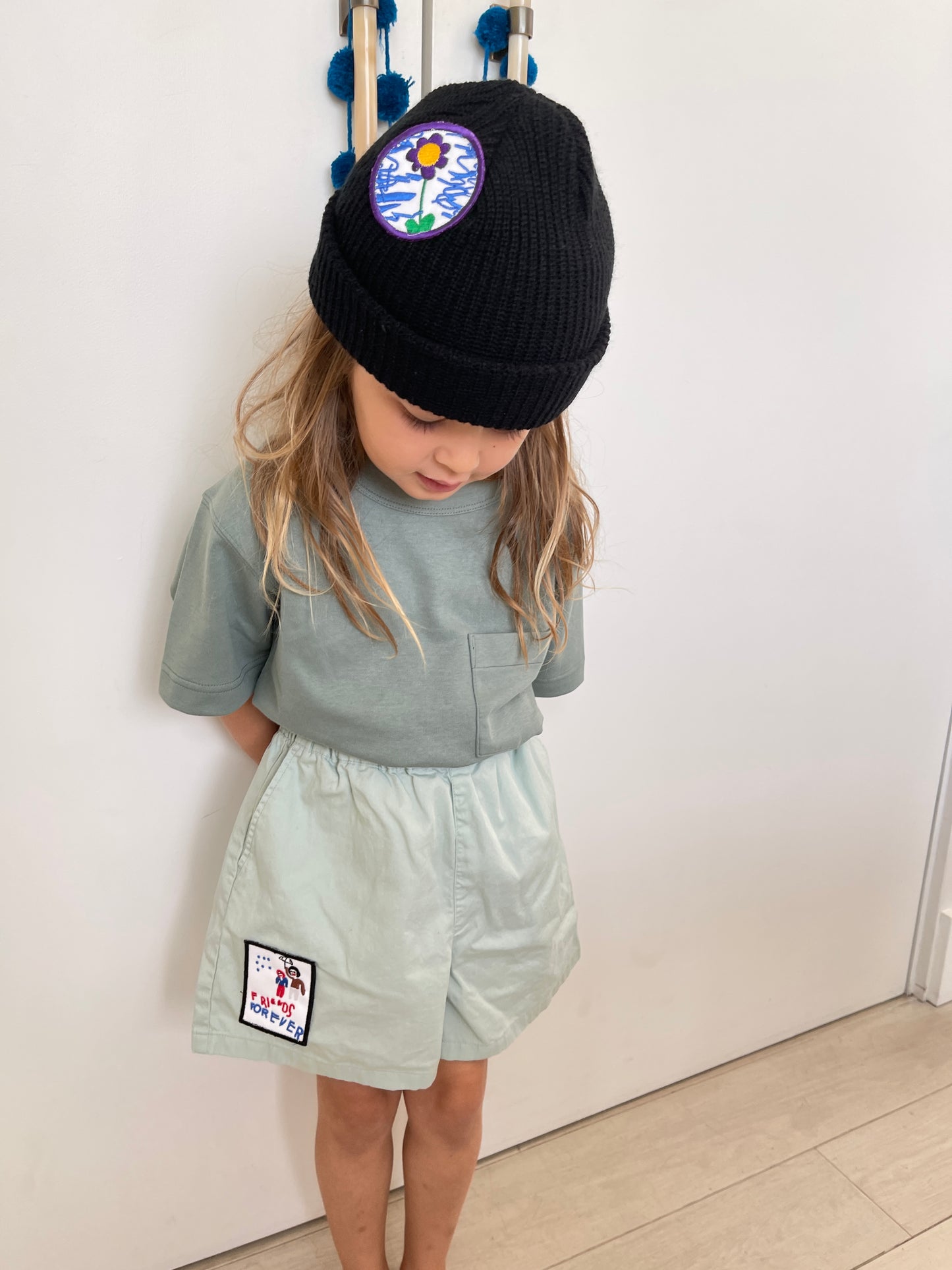 Little Kids Beanie with Walther Patches Asst.